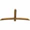 Ekena Millwork Bellingham Rough Sawn Timber Gable Bracket, Western Red Cedar, 60"W x 30"H x 2"D x 4"F, 12/12 Pitch GBW060X30X0204BEL00RWR - alternate 2